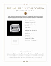 1.90 Ct. White Zircon from Ceylon (Sri Lanka) Scan Report