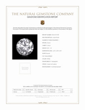 1.41 Ct. White Zircon from Ceylon (Sri Lanka) Scan Report