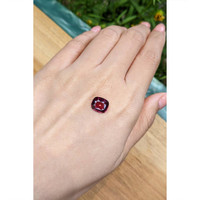 3.22 Ct. Purplish Red Garnet from Ceylon (Sri Lanka) Life Style