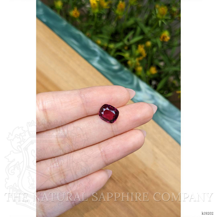 3.22 Ct. Purplish Red Garnet from Ceylon (Sri Lanka)