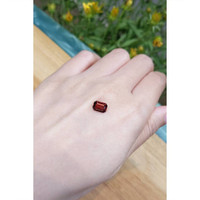 1.53 Ct. Orangish Red Garnet from Ceylon (Sri Lanka) Life Style