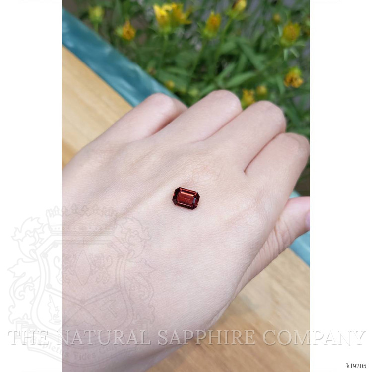 1.53 Ct. Orangish Red Garnet from Ceylon (Sri Lanka)