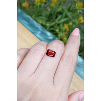 1.53 Ct. Orangish Red Garnet from Ceylon (Sri Lanka) Life Style