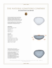 3.99 Ct. Cabochon Lapis from Afghanistan 3 D Scan Report