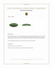 6.21 Ct. Green Cabochon Jade from Burma (Myanmar) Appraisal