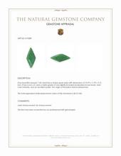 7.68 Ct. Green Cabochon Jade from Burma (Myanmar) Appraisal