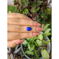 3.50 Ct. Cabochon Lapis from Afghanistan Life Style