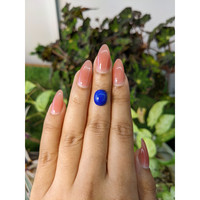 3.50 Ct. Cabochon Lapis from Afghanistan Life Style
