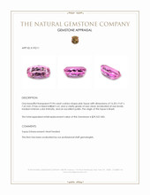 9.94 Ct. Pink Topaz from Brazil Appraisal