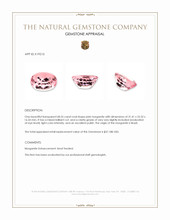 68.55 Ct. Morganite from Brazil Appraisal