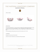 7.51 Ct. Morganite from Brazil Appraisal