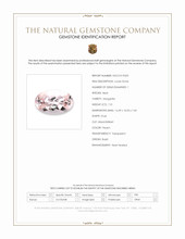 7.51 Ct. Orangish Pink Morganite from Brazil Scan Report