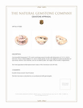 7.99 Ct. Kunzite from Afghanistan Appraisal