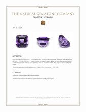 14.12 Ct. Amethyst from Brazil Appraisal