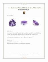 12.83 Ct. Amethyst from Brazil Appraisal