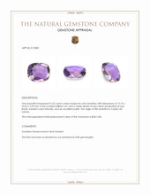 5.25 Ct. Ametrine from Ceylon (Sri Lanka) Appraisal
