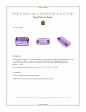 7.34 Ct. Amethyst from Brazil Appraisal