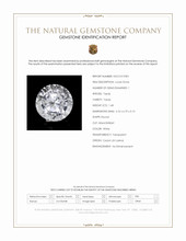 1.68 Ct. White Topaz from Ceylon (Sri Lanka) Scan Report