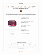 1.64 Ct. Purplish Red Rhodolite Garnet from Ceylon (Sri Lanka) Scan Report