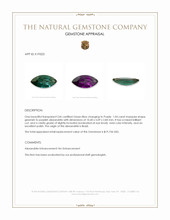 1.04 Ct. Alexandrite from Brazil Appraisal