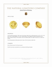 1.88 Ct. Zircon from Ceylon (Sri Lanka) Appraisal