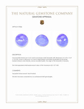 13.62 Ct. Cabochon Tanzanite from Tanzania Appraisal