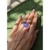 13.62 Ct. Cabochon Tanzanite from Tanzania Life Style