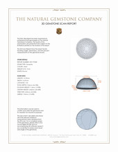 13.62 Ct. Cabochon Tanzanite from Tanzania 3 D Scan Report