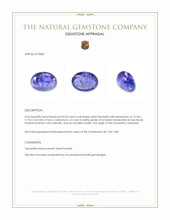 8.53 Ct. Cabochon Tanzanite from Tanzania Appraisal
