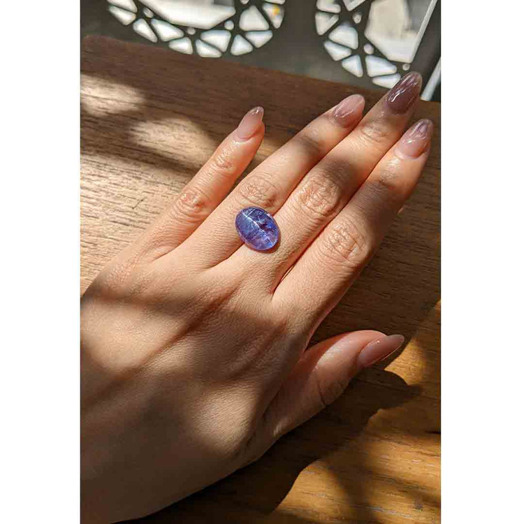 8.53 Ct. Cabochon Tanzanite from Tanzania