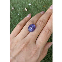 8.53 Ct. Cabochon Tanzanite from Tanzania Life Style