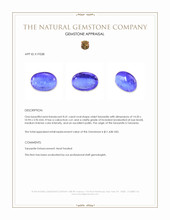 8.41 Ct. Cabochon Tanzanite from Tanzania Appraisal
