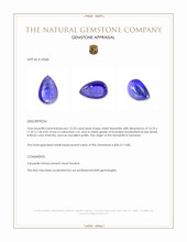 12.33 Ct. Cabochon Tanzanite from Tanzania Appraisal