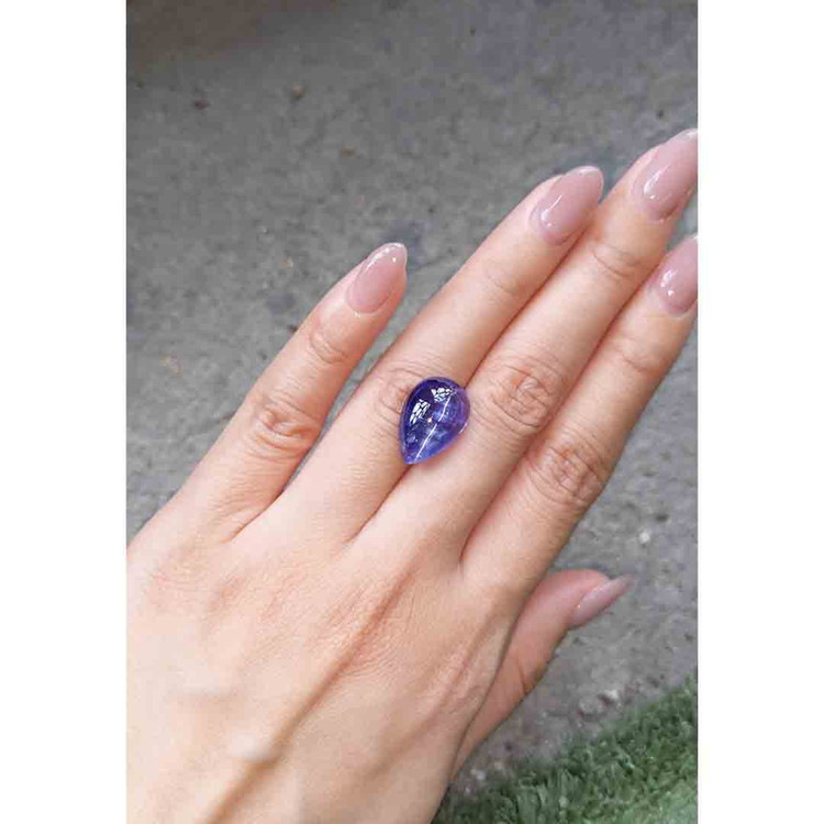 12.33 Ct. Cabochon Tanzanite from Tanzania
