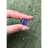 24.81 Ct. Violetish Blue Cabochon Tanzanite from Tanzania Life Style