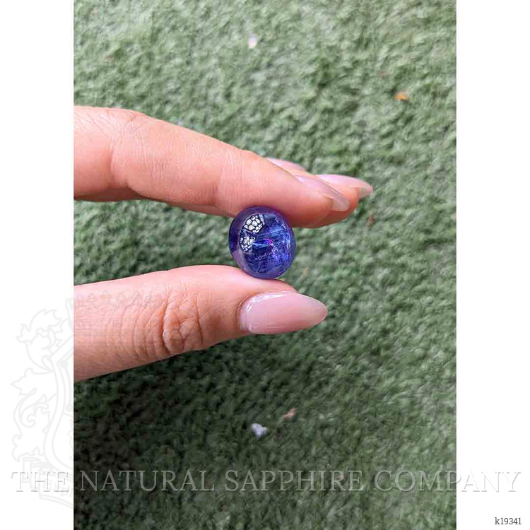 24.81 Ct. Violetish Blue Cabochon Tanzanite from Tanzania
