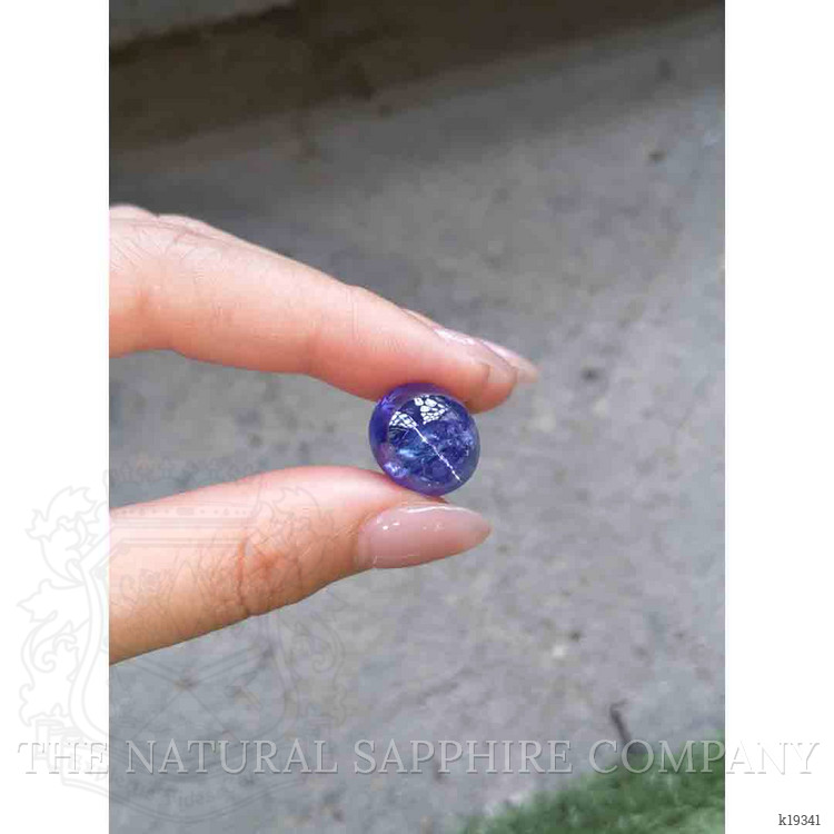 24.81 Ct. Violetish Blue Cabochon Tanzanite from Tanzania
