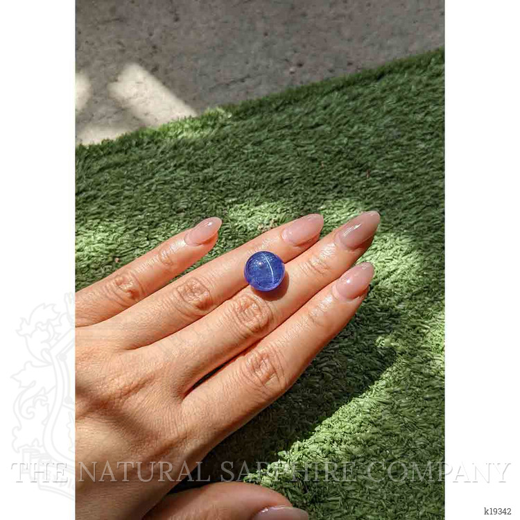 17.28 Ct. Violetish Blue Cabochon Tanzanite from Tanzania