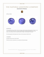 28.43 Ct. Cabochon Tanzanite from Tanzania Appraisal