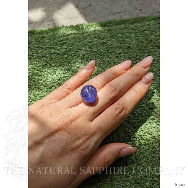 28.43 Ct. Cabochon Tanzanite from Tanzania