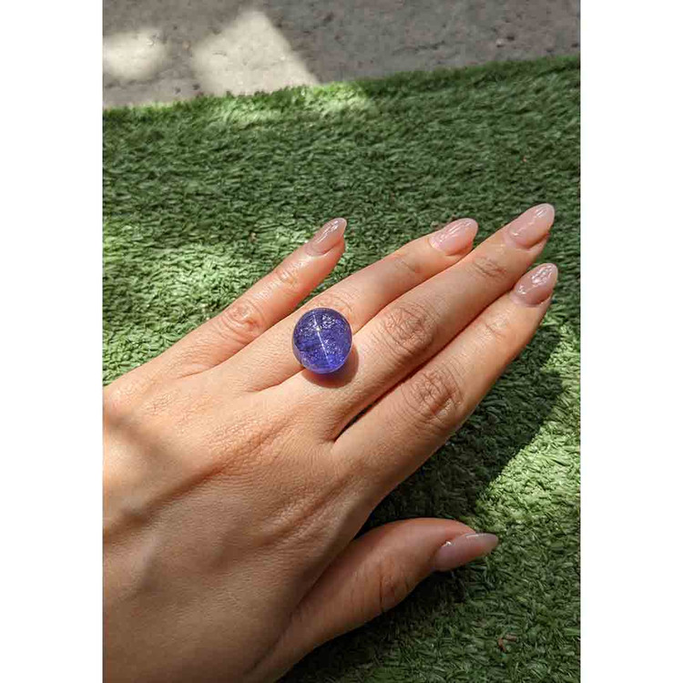 28.43 Ct. Cabochon Tanzanite from Tanzania