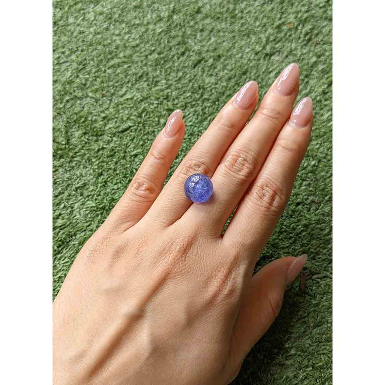 15.47 Ct. Cabochon Tanzanite from Tanzania