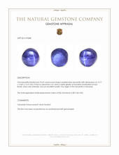 23.69 Ct. Cabochon Tanzanite from Tanzania Appraisal