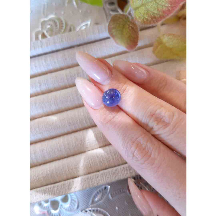 6.48 Ct. Cabochon Tanzanite from Tanzania
