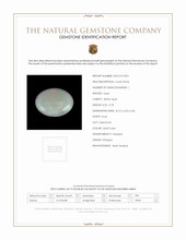 0.78 Ct. Cabochon White Opal from Ethiopia Scan Report