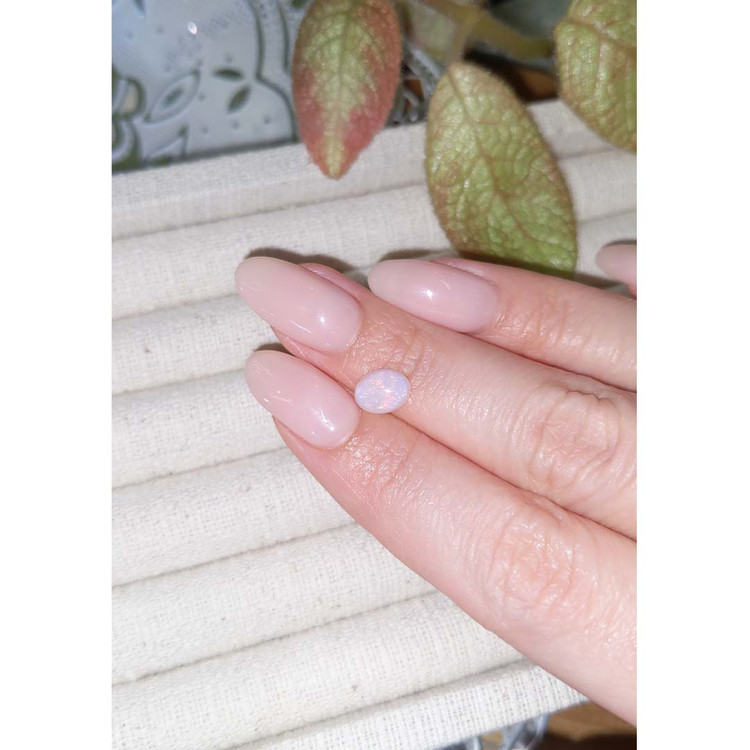 0.78 Ct. Cabochon White Opal from Ethiopia