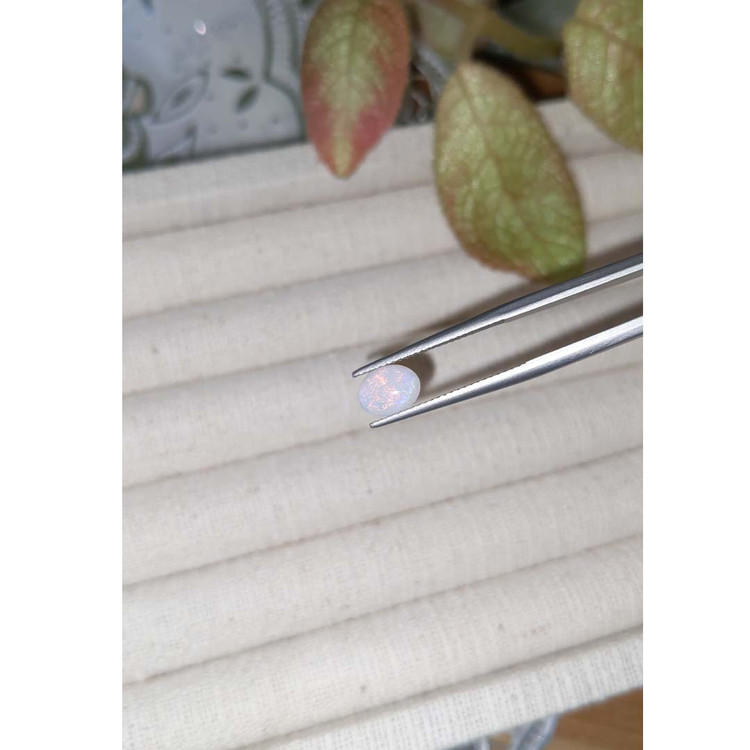 0.78 Ct. Cabochon White Opal from Ethiopia