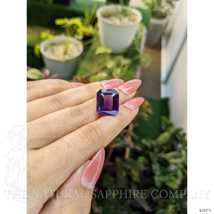 13.84 Ct. Amethyst from Ceylon (Sri Lanka)