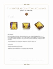 8.88 Ct. Bi Color Ametrine from Ceylon (Sri Lanka) Appraisal