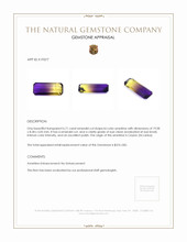 6.71 Ct. Ametrine from Ceylon (Sri Lanka) Appraisal